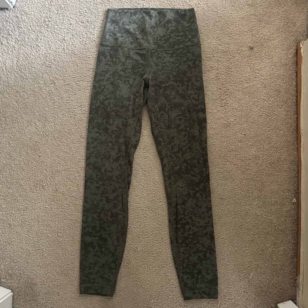 Lululemon green patterned align 25” leggings